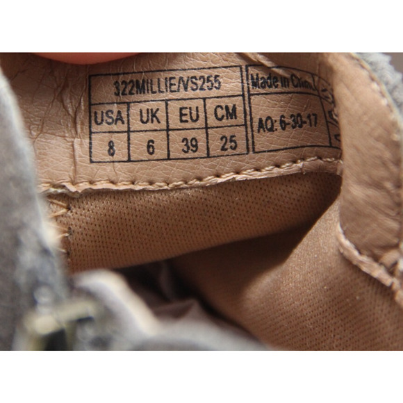 Vionic Millie Ankle Boots Womens Size 8 Gray Suede Zip Up Ortho Booties Shoes - Picture 7 of 7